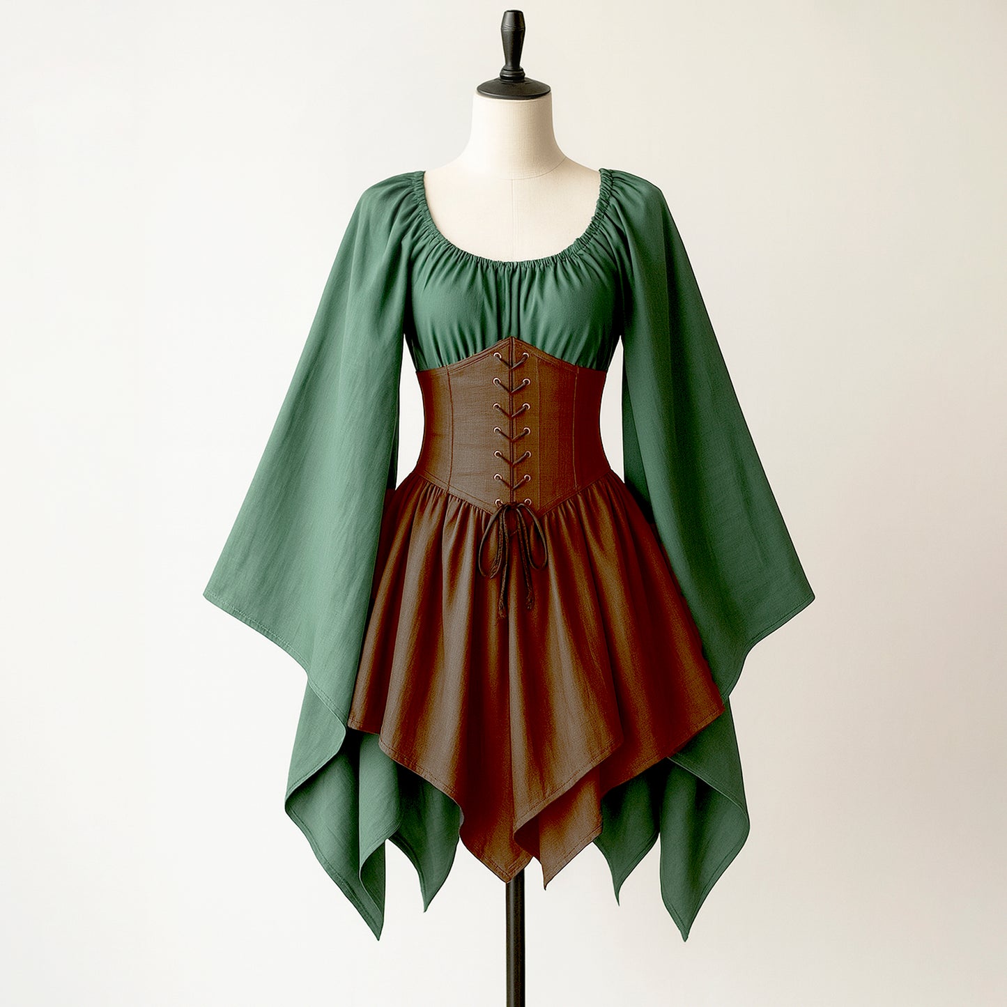 Fantasy Short Dress for Elven Pixie Fairy Cosplay Costume