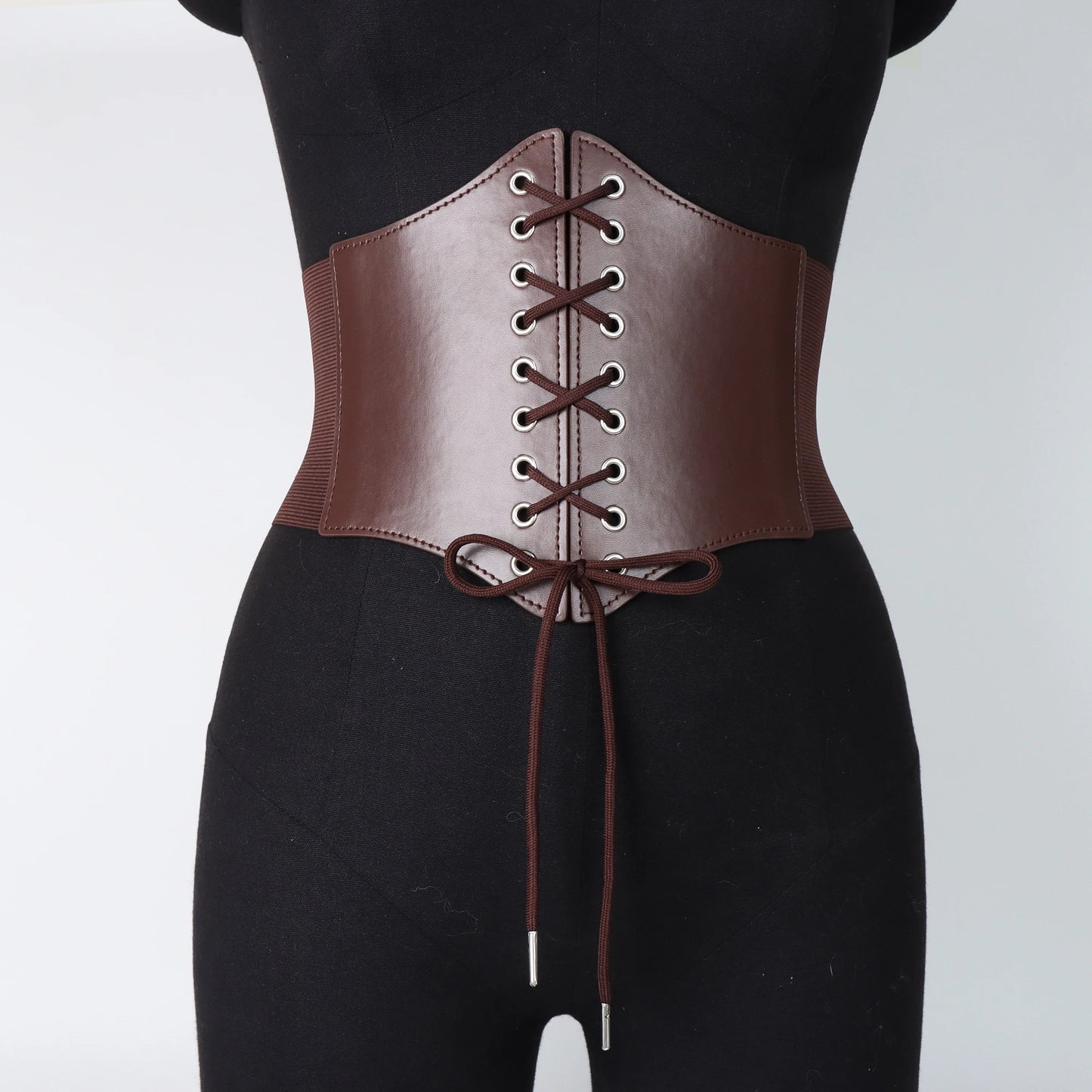 Medieval Women Corset Waist with Blouse Shirt Flared Sleeves, Vegan Leather Corset Belt Lace-up Plus Size, LARP Renaissance Outfit, Adult Cosplay Steampunk