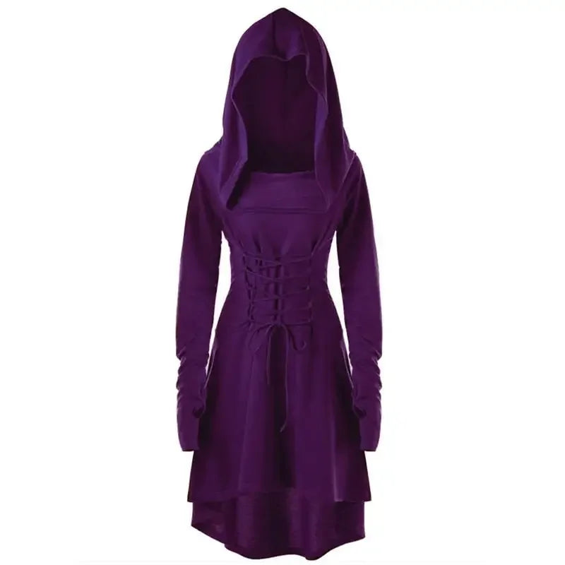 Ranger Assassin Hooded Dress for Medieval LARP Cosplay
