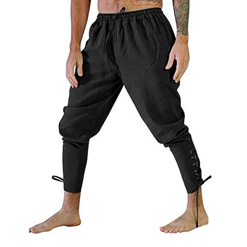 Medieval Men Trousers for Pirate or Viking LARP Cosplay Costume