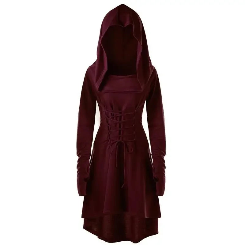 Ranger Assassin Hooded Dress for Medieval LARP Cosplay