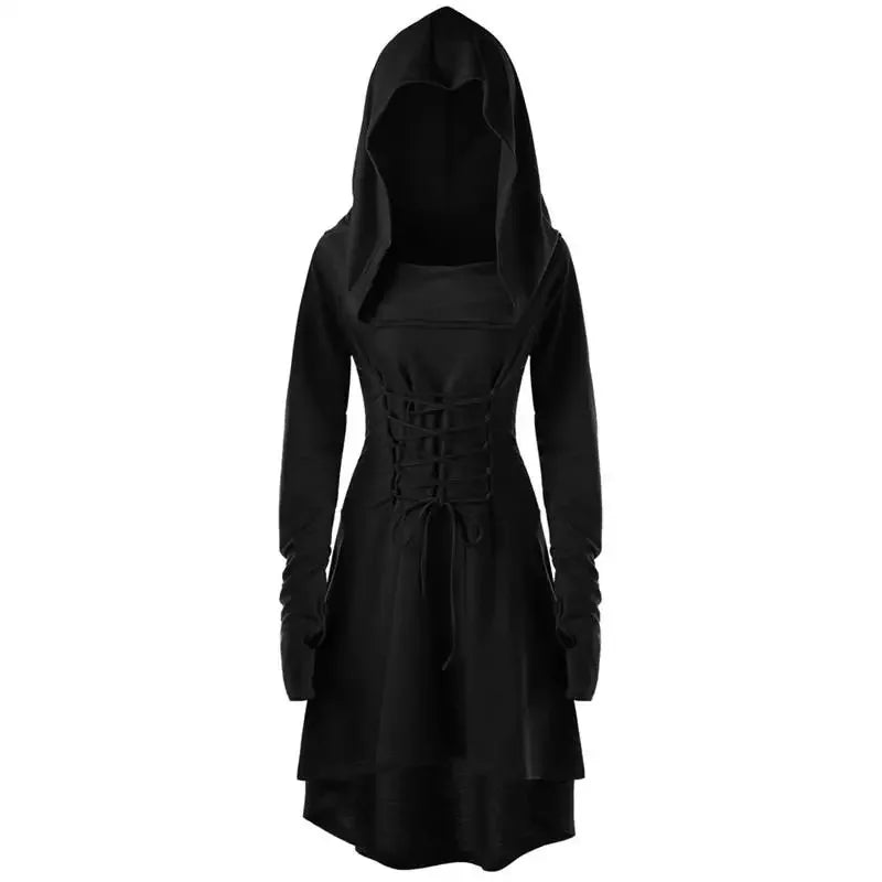 Ranger Assassin Hooded Dress for Medieval LARP Cosplay