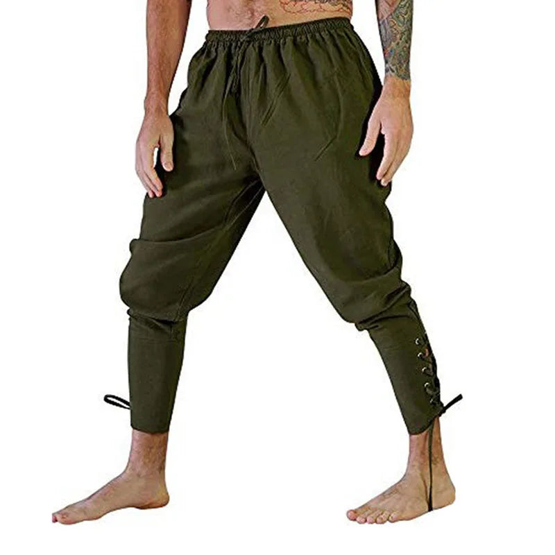 Medieval Men Trousers for Pirate or Viking LARP Cosplay Costume