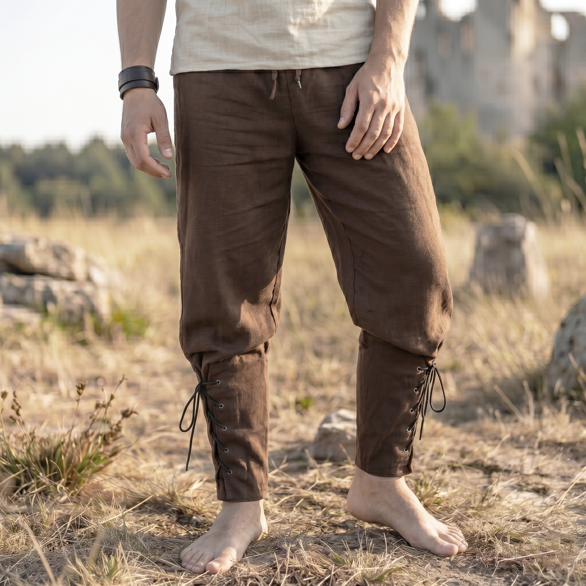 Medieval Men's Renfaire Costume for LARP Viking, Ranger Cosplay
