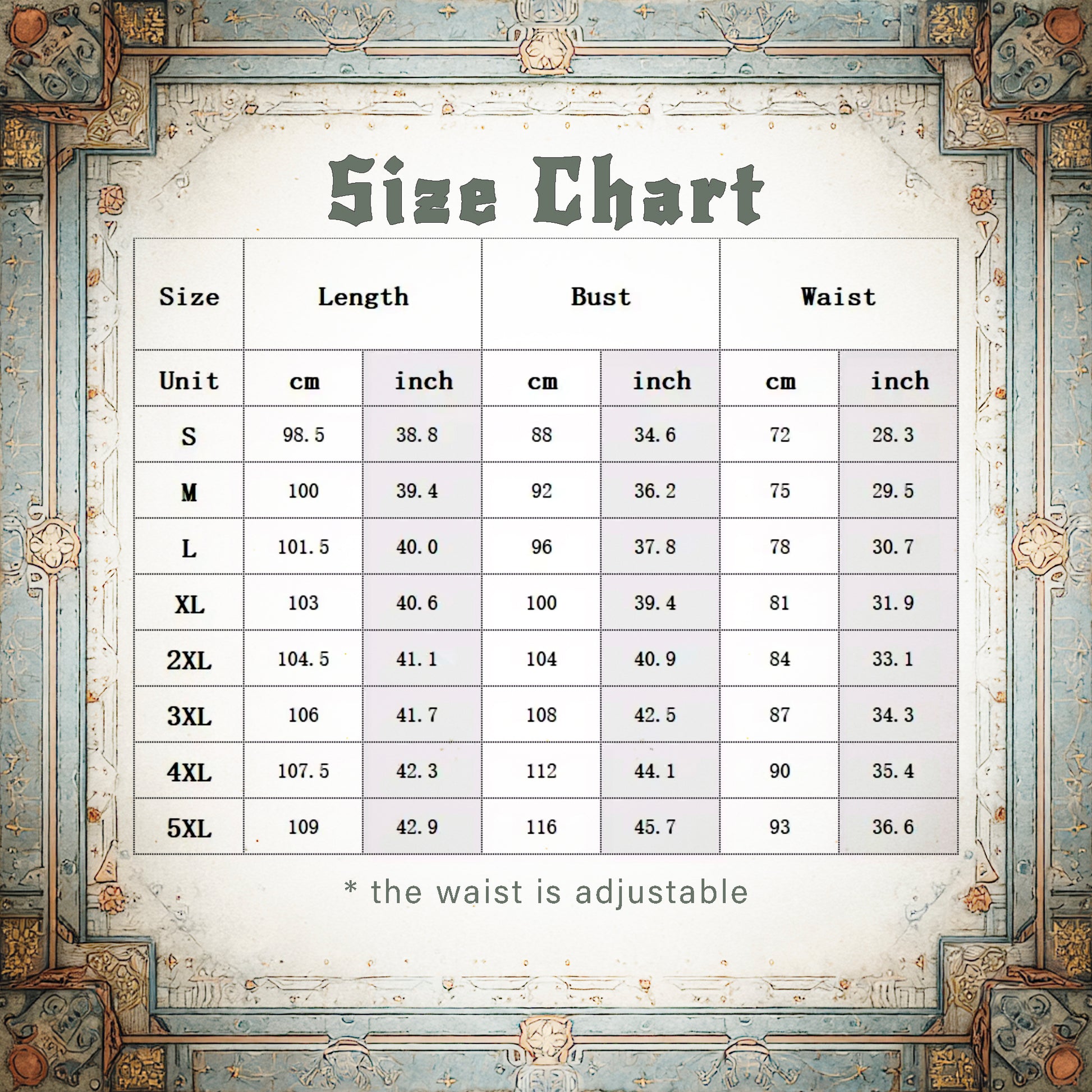 Fantasy Short Dress for Elven Pixie Fairy Cosplay Costume Size Card