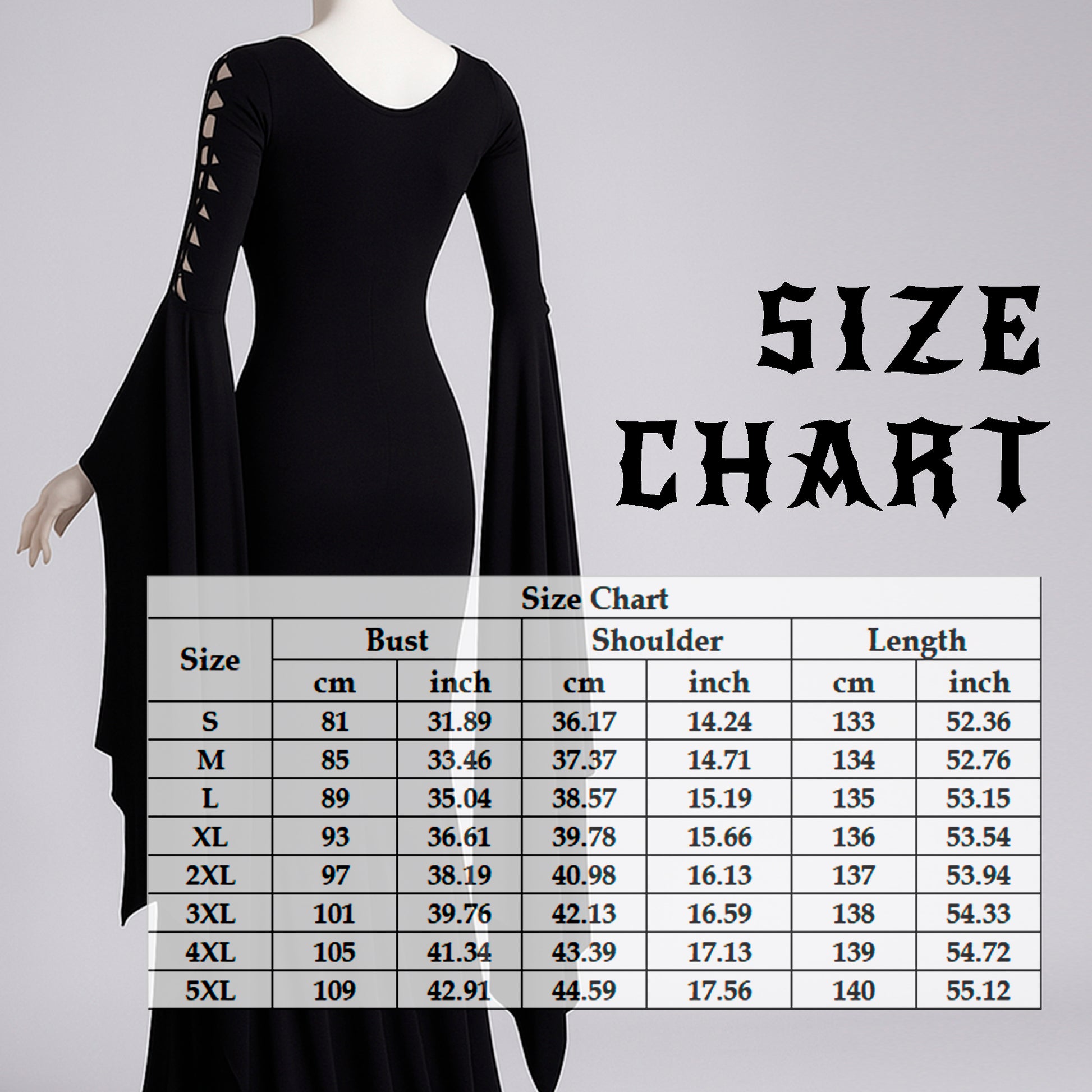 Morticia Addams Dress, Black Witch Dress for Halloween Party, Medieval Gothic Vampire Women Costume, Long Floor Train Gown Plus Size, Fantasy Dark Elven Cosplay