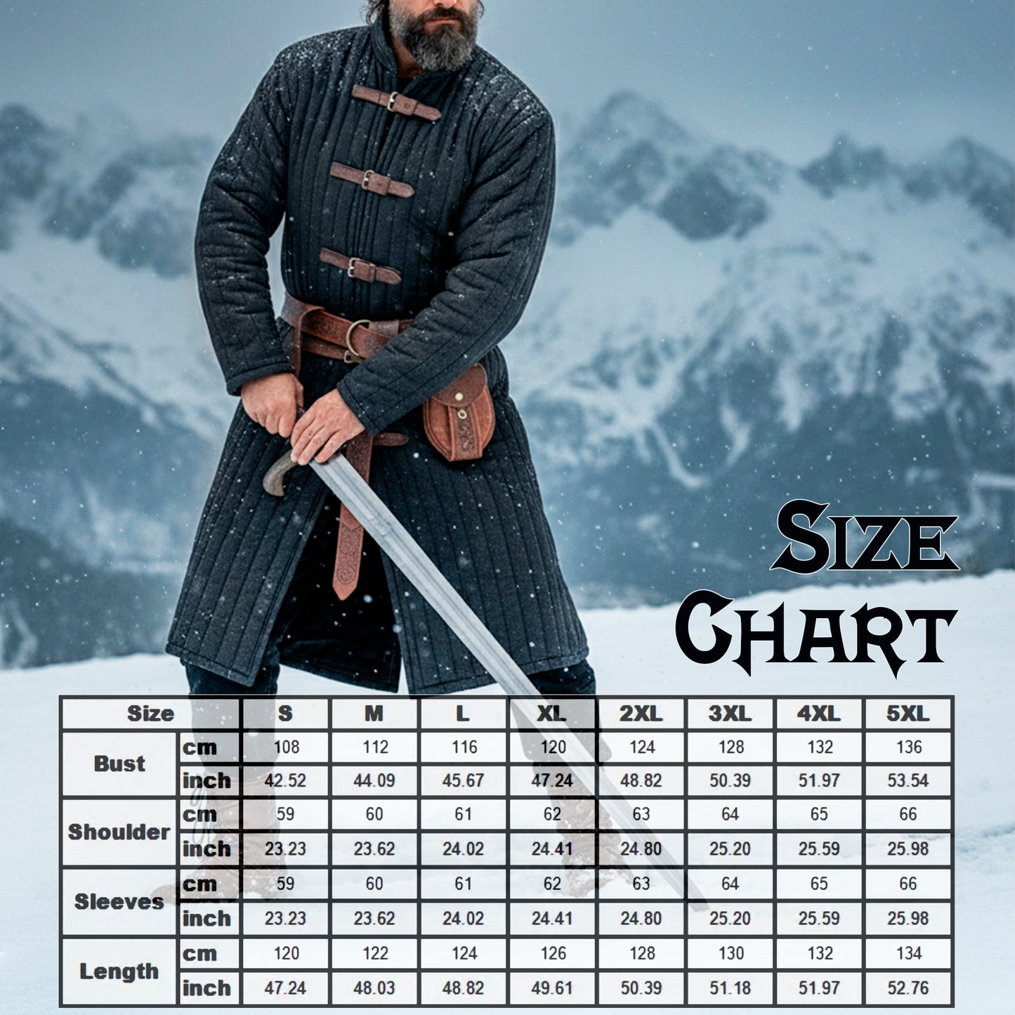 Medieval Knight Gambeson Aketon, Renaissance Fair Quilted Coat for SCA LARP Viking Warrior Cosplay Costume, Mens Padded Armor Jacket