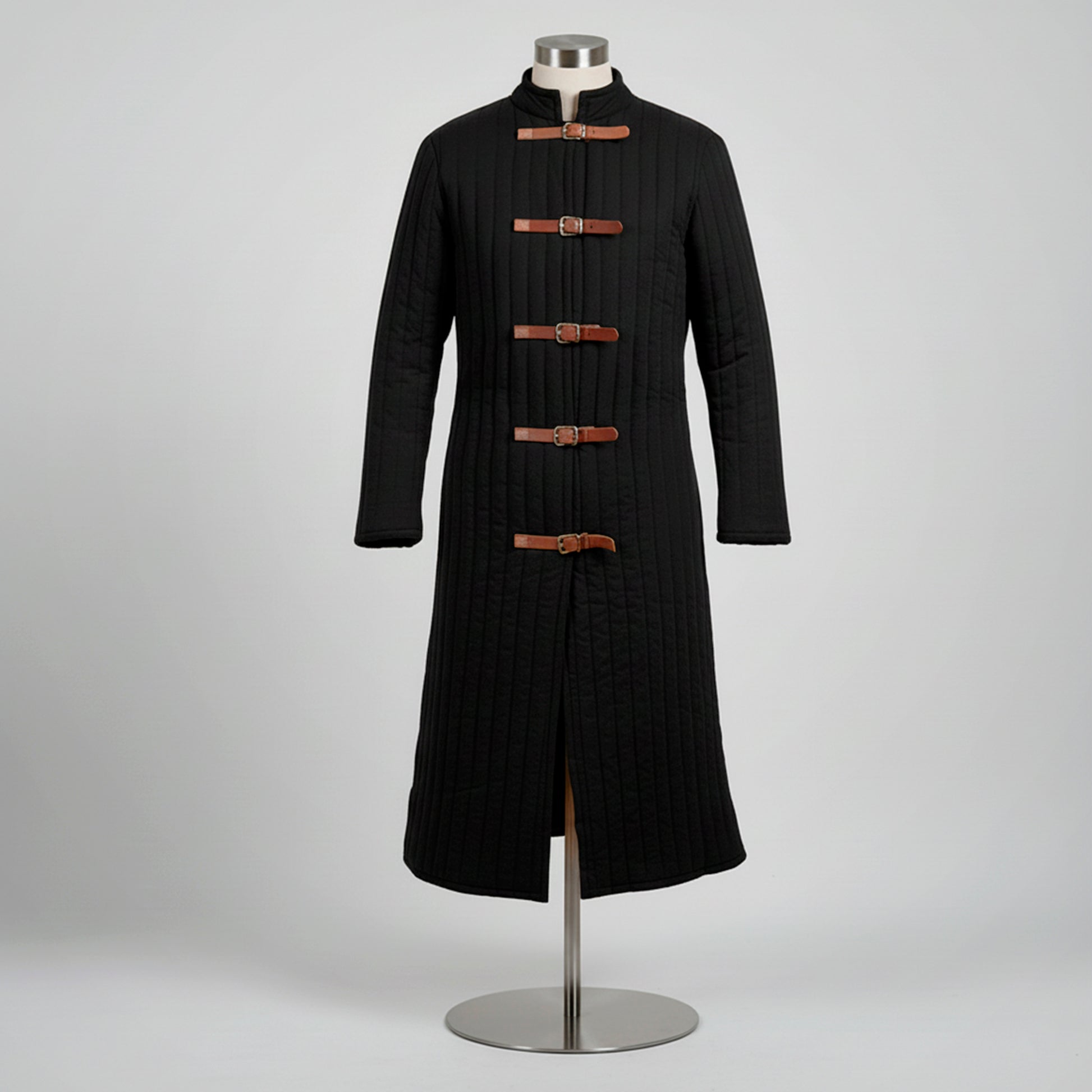 Medieval Knight Gambeson Aketon, Renaissance Fair Quilted Coat for SCA LARP Viking Warrior Cosplay Costume, Mens Padded Armor Jacket