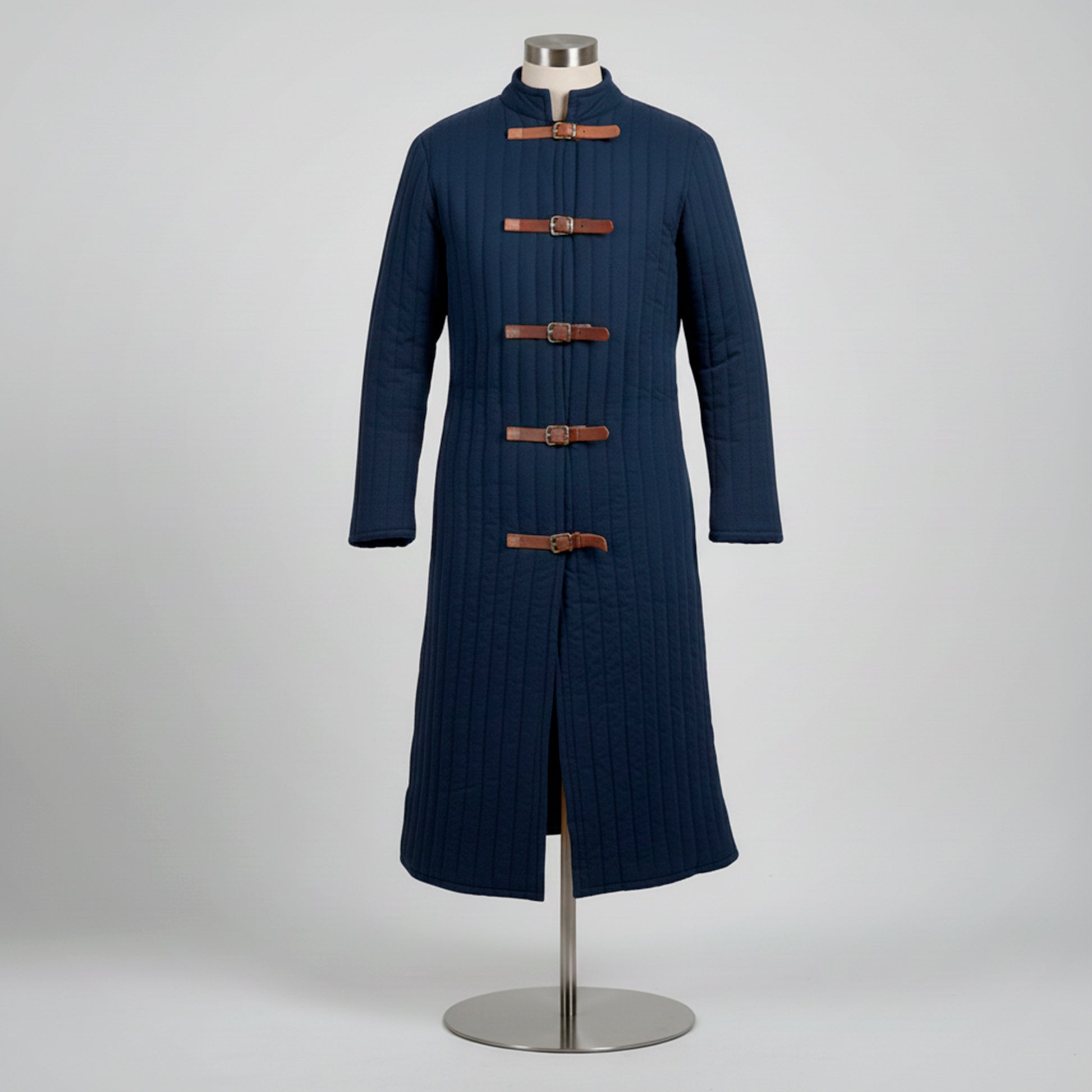 Medieval Knight Gambeson Aketon, Renaissance Fair Quilted Coat for SCA LARP Viking Warrior Cosplay Costume, Mens Padded Armor Jacket