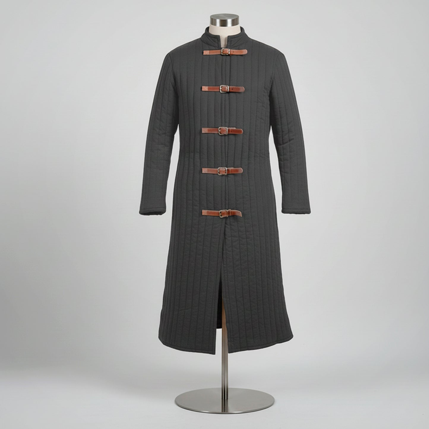 Medieval Knight Gambeson Aketon, Renaissance Fair Quilted Coat for SCA LARP Viking Warrior Cosplay Costume, Mens Padded Armor Jacket