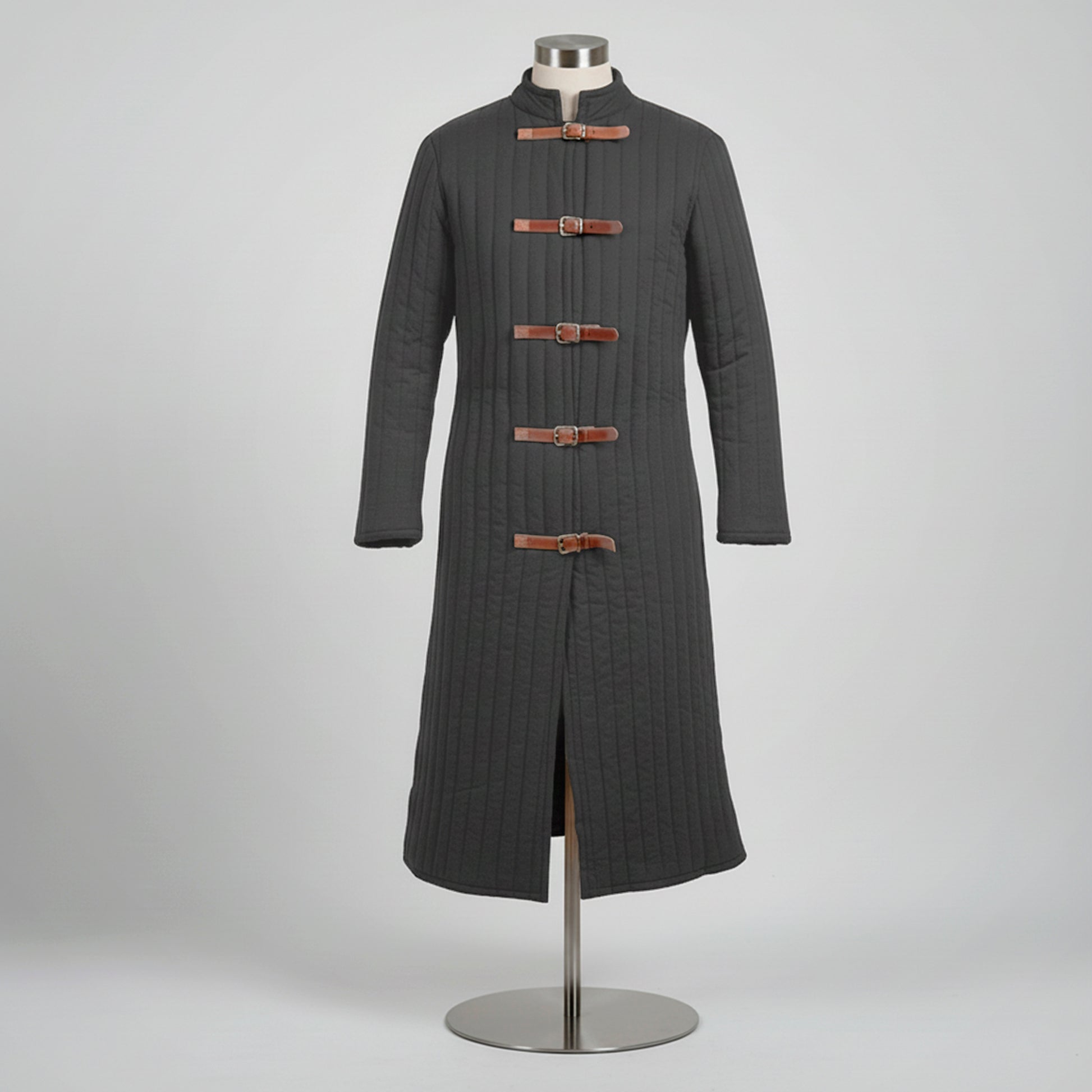 Medieval Knight Gambeson Aketon, Renaissance Fair Quilted Coat for SCA LARP Viking Warrior Cosplay Costume, Mens Padded Armor Jacket