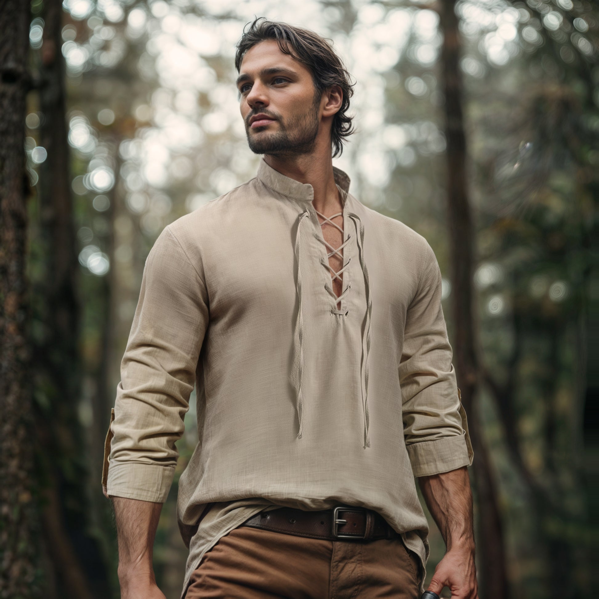 Medieval Viking Shirt Tunic for Halloween cosplay costume or LARP LOTR Warrior Outfit
