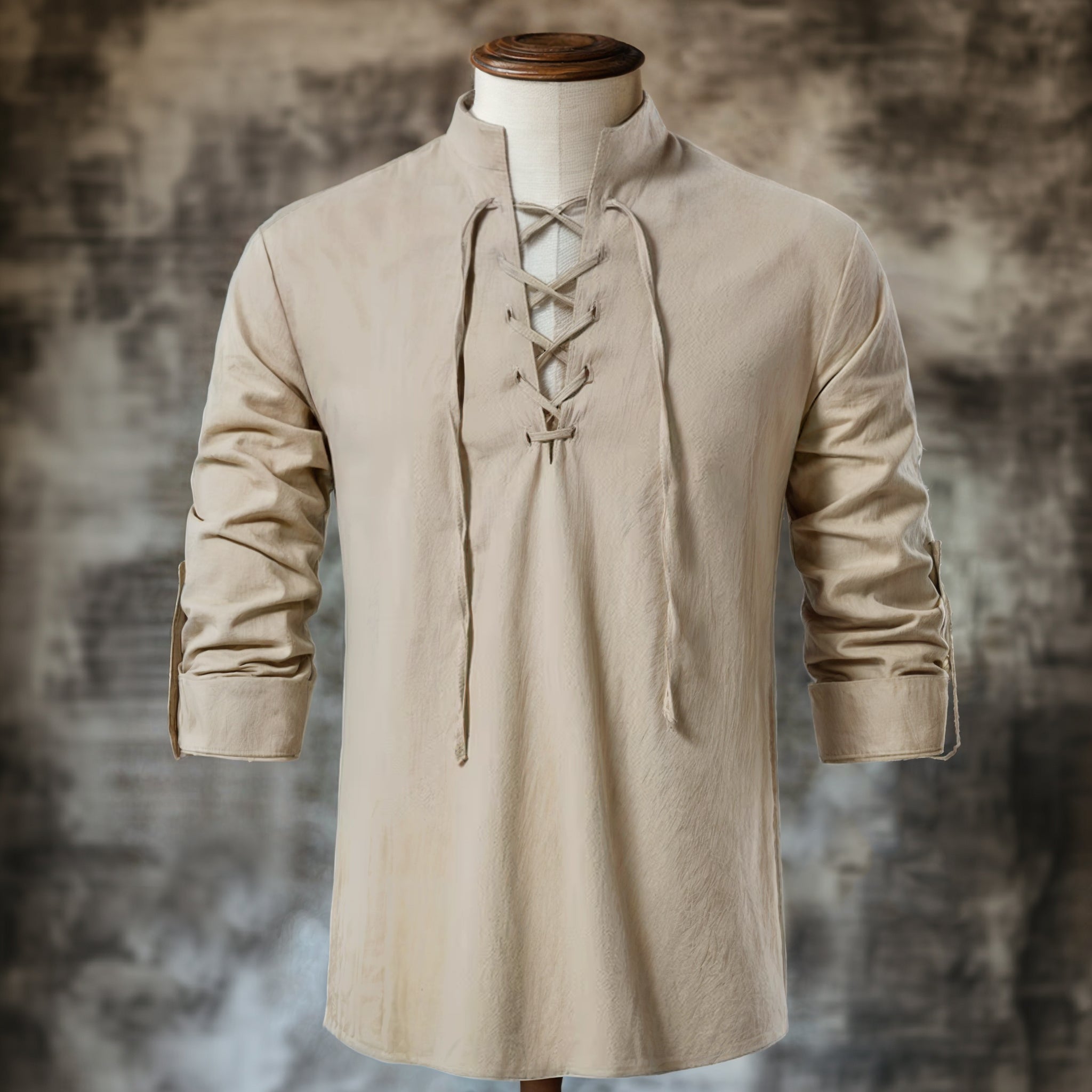 Medieval Men Shirt Tunic with Lace-Up – Medieval Wears