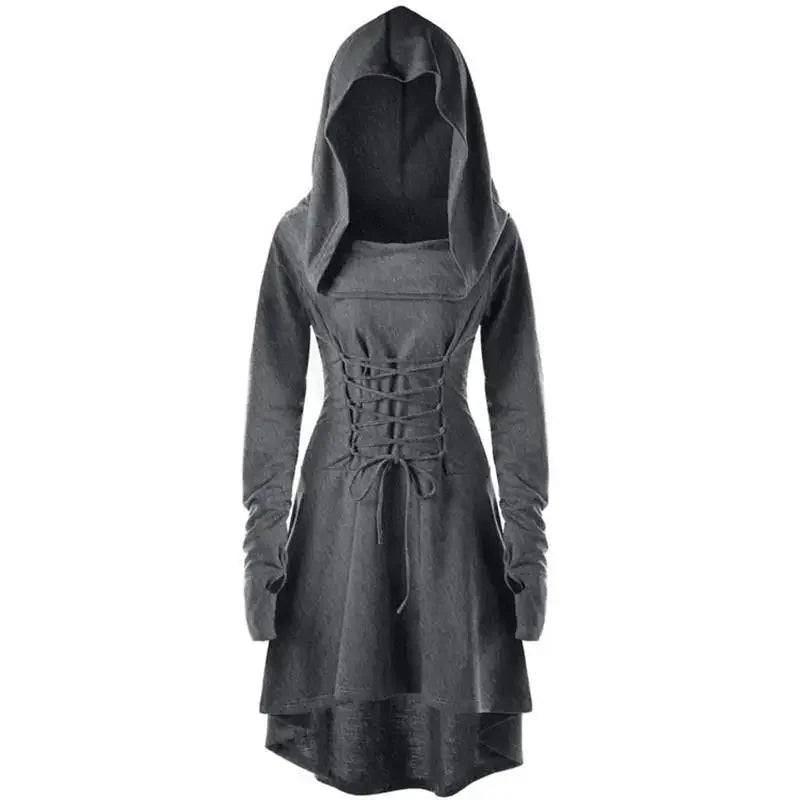 Ranger Assassin Hooded Dress for Medieval LARP Cosplay